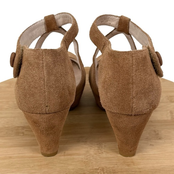 Sacha London Valeria Suede T-Strap Mary Jane Platform Heels – Size 6 - Picture 7 of 13